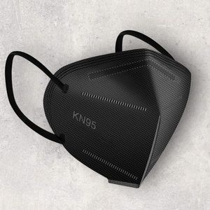 50 Black Color Protective 5 Layer BFE 95% Disposable Face Covering